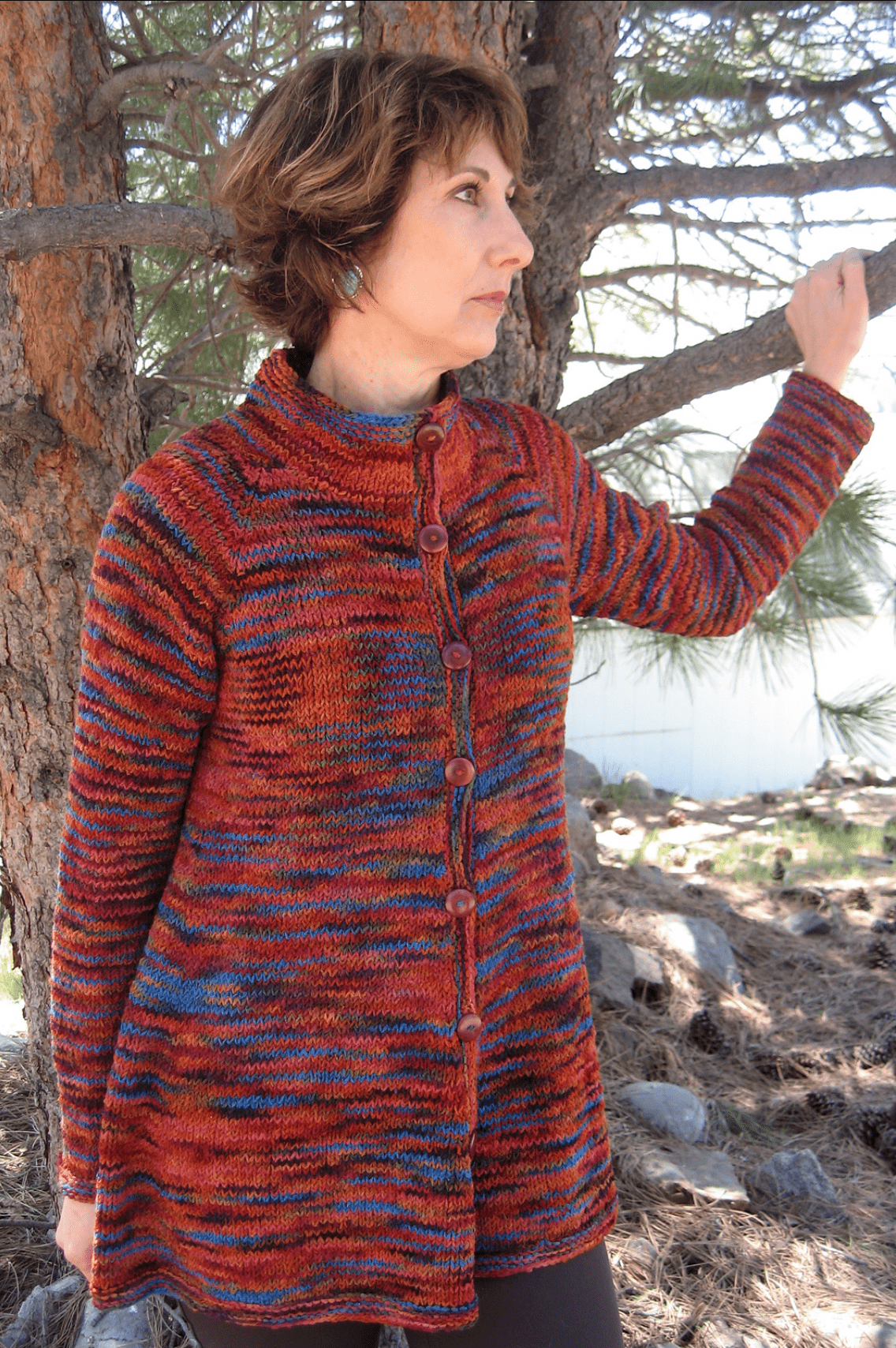 Bryson Distributing, Inc. Digital Patterns Neck Down Swing Coat, #285, download