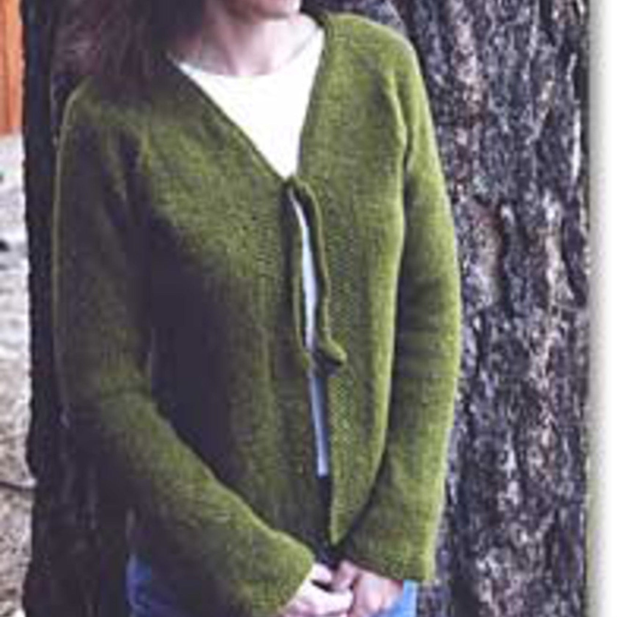 Corran Cardigan Pattern Neck Down V-Neck Cardigan Pattern by Bryson at Halcyon Yarn