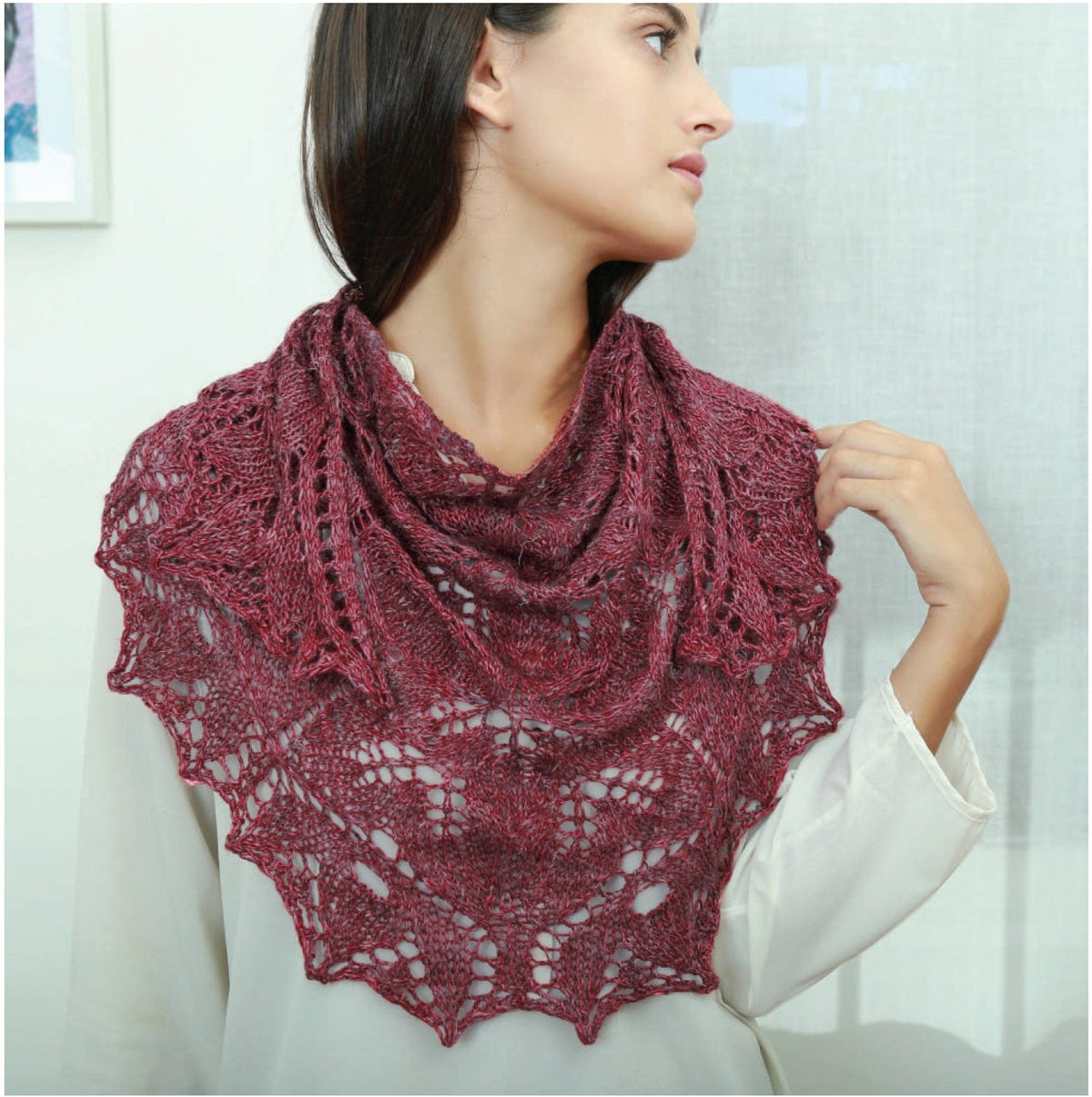 . Digital Patterns Macrophylla Shawl Pattern by Mia Rind, download