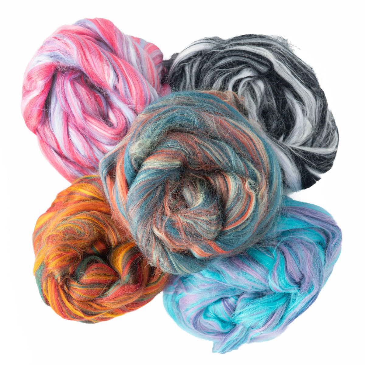 Europa Wools Ltd Plant Fibers Multicolored Multicolored Bamboo Fiber Collection