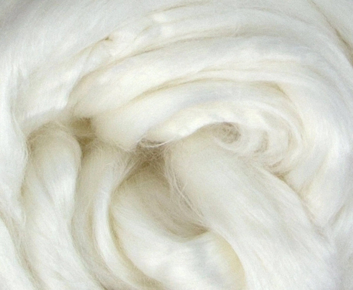 Europa Wools Ltd Plant Fibers white top Bamboo Fiber (sold by the ounce)