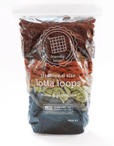 Friendly Loom Potholder Loops Earthtones Harrisville Potholder Loops - Traditional size Lotta Loops Pack