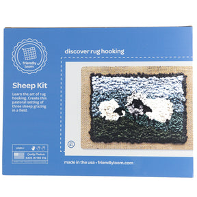 Friendly Loom Rug Hooking Kits Sheep Harrisville Traditional Sheep Rug Hooking Kit