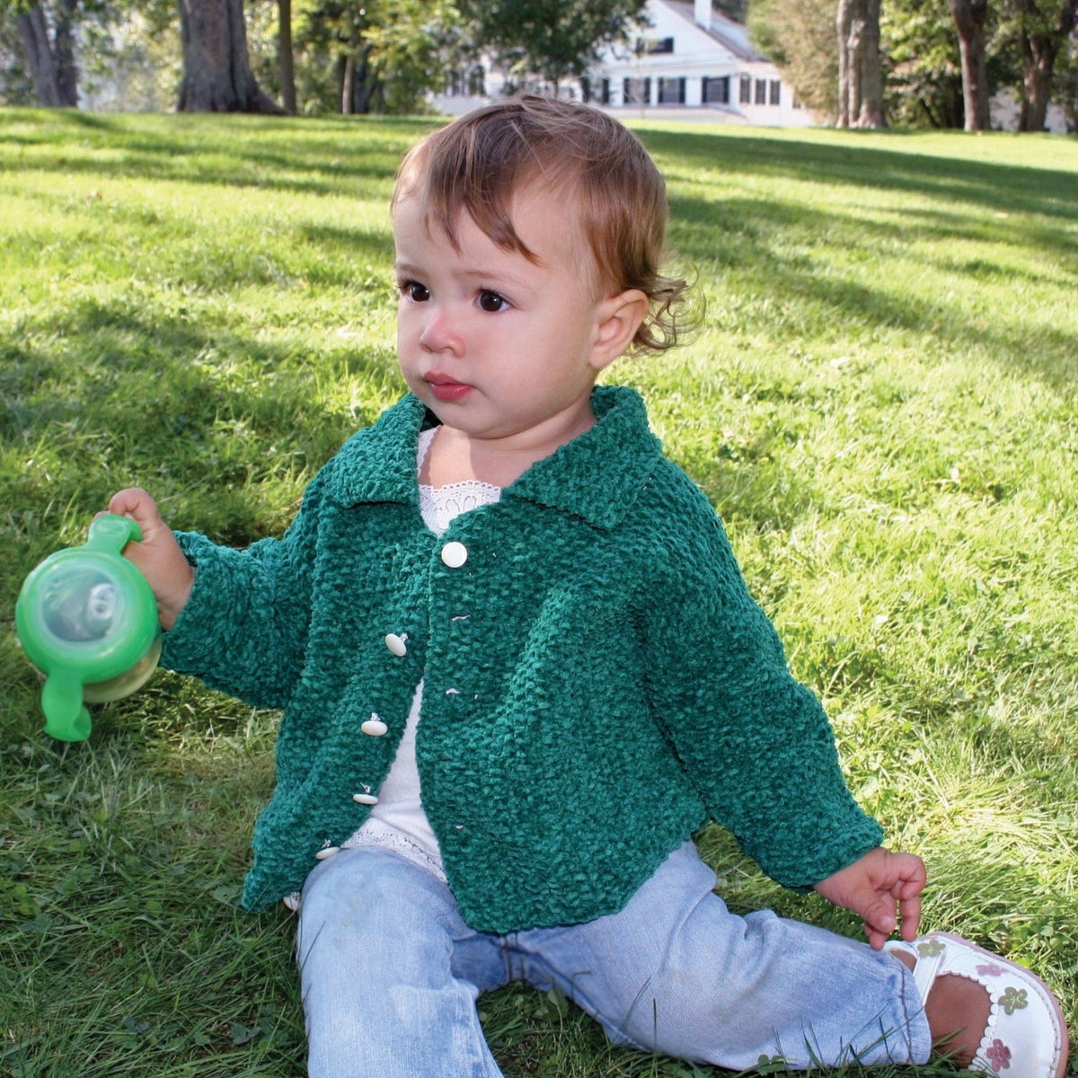 Halcyon Yarn Digital Patterns Ellen's Favorite Baby Sweater, download