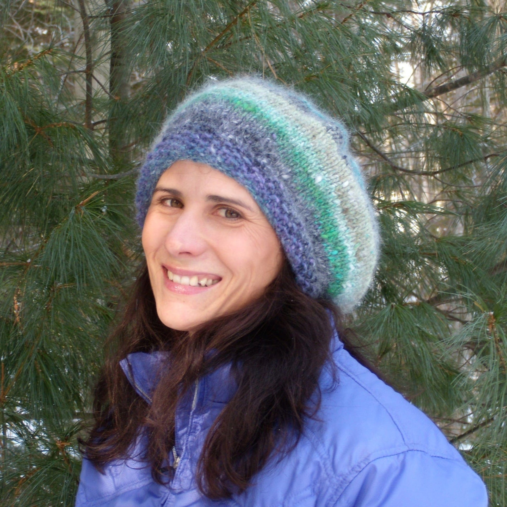 Halcyon Yarn Print Patterns Relaxed Beret