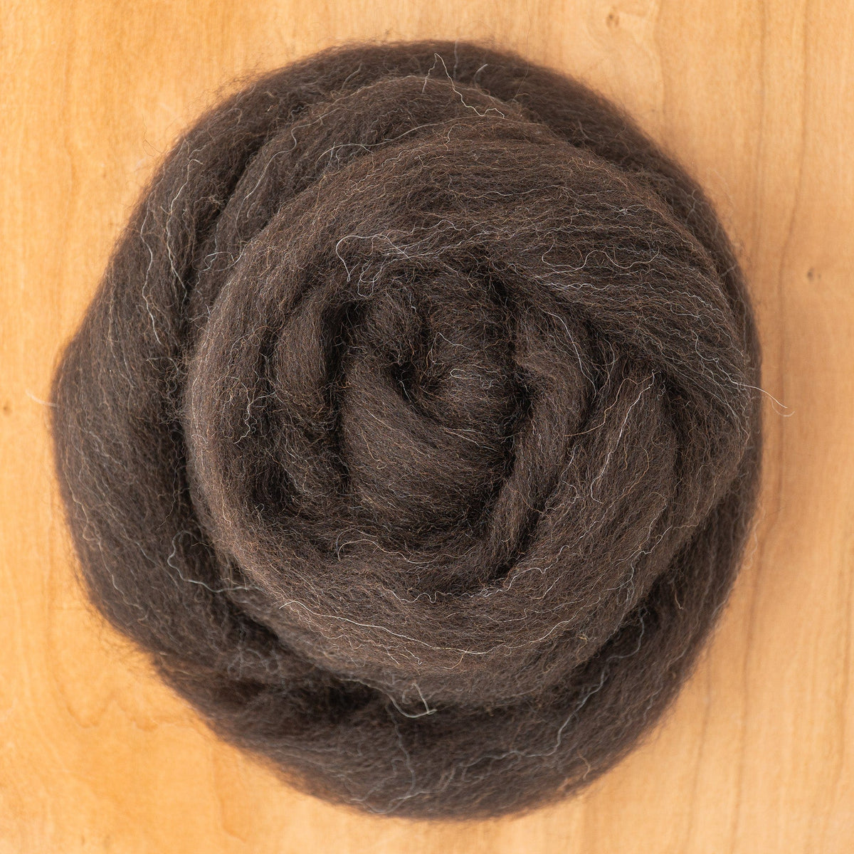 Halcyon Yarn Undyed Wool Fiber Black Hebridean Wool Fiber Top (sold by the ounce)