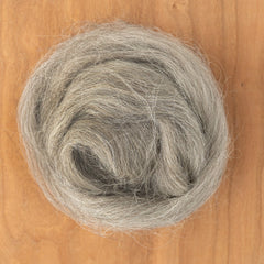 Halcyon Yarn Undyed Wool Fiber Dark Grey Faroe Island Wool Top Fiber (sold by the ounce)
