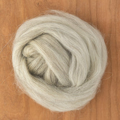 Halcyon Yarn Undyed Wool Fiber Light Grey Faroe Island Wool Top Fiber (sold by the ounce)