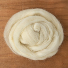 Halcyon Yarn Undyed Wool Fiber Natural Wensleydale Longwool Top Fiber (sold by the ounce)