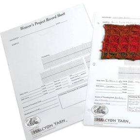 Halcyon Yarn Weaving Aids Weaver’s Project Sheets (5 pack)