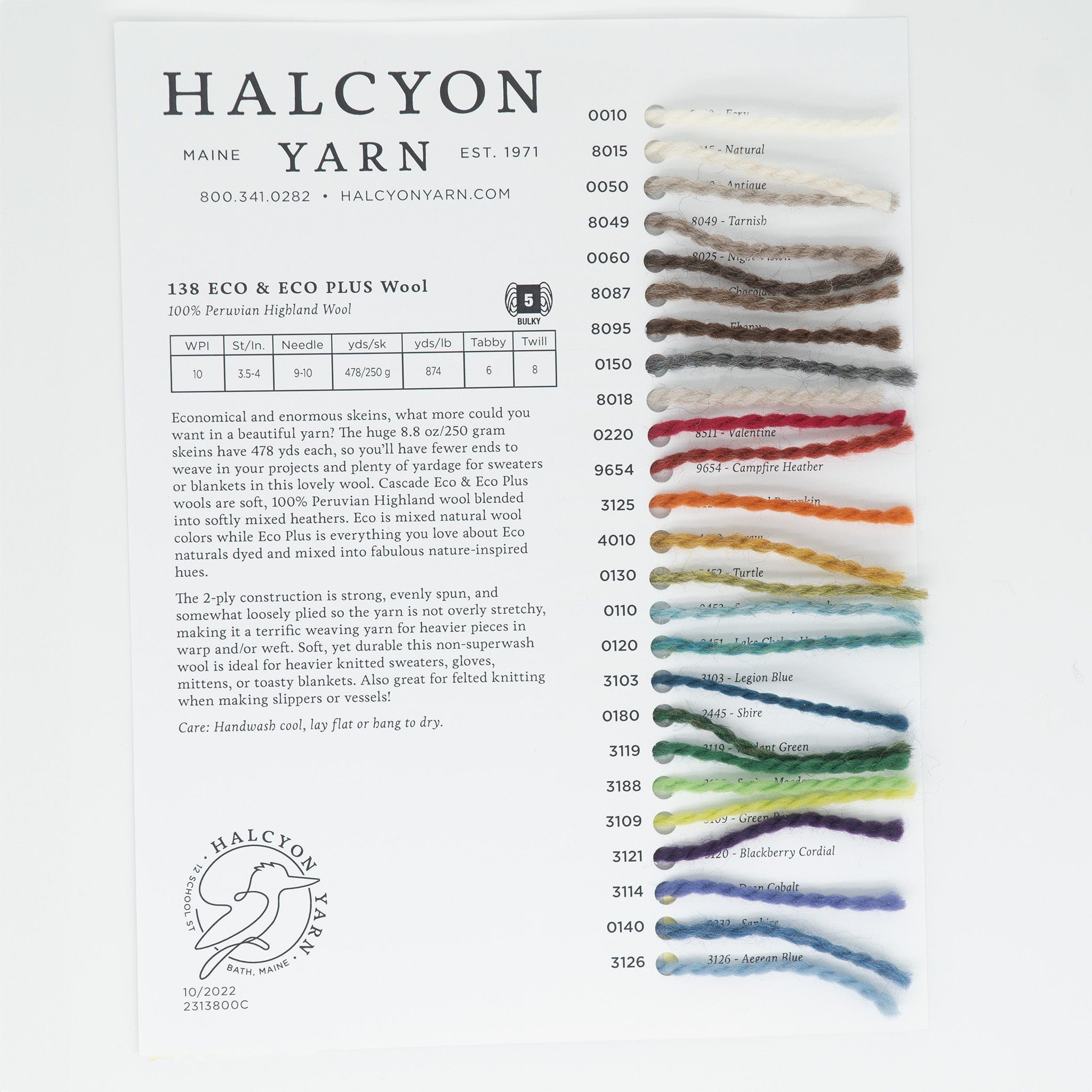Yarn Rill Sample Shop Halcyon Yarn Sample Cards - Explore Yarn Colors & Textures Easily