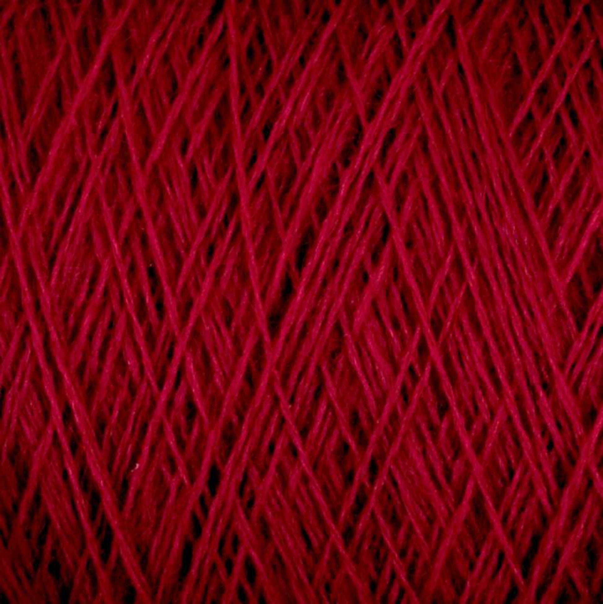 Jagger Brothers, Inc. Yarn Raspberry JaggerSpun Maine Line 3/8 Yarn | Mini-cone