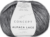 Katia Yarn Black Katia Alpaca Lace