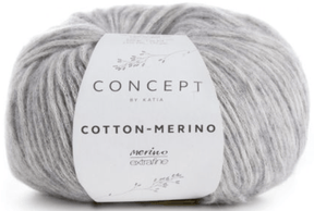 Katia Yarn Light Grey Katia Cotton-Merino