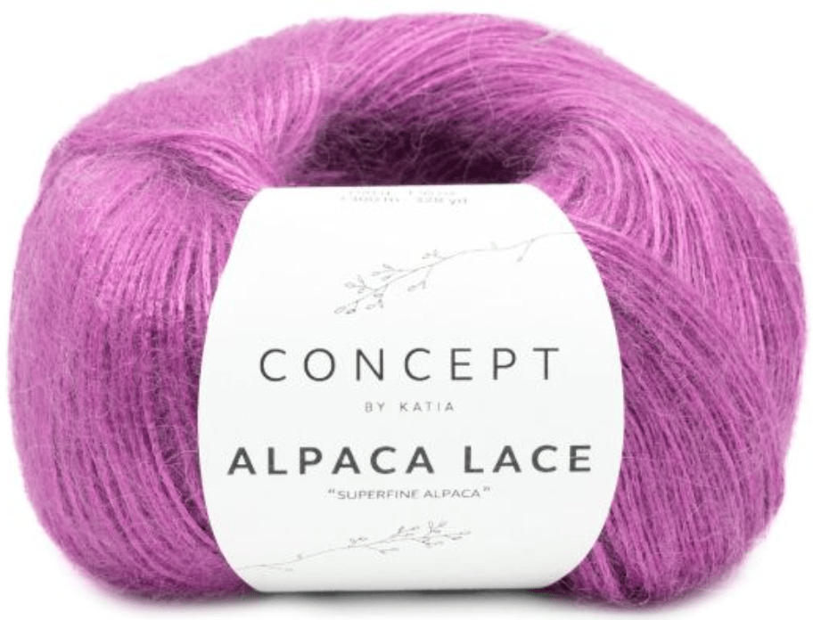 Katia Yarn Magenta Katia Alpaca Lace