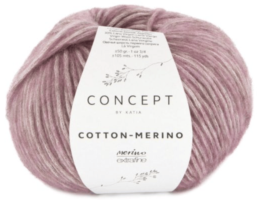Katia Yarn Pastel Violet Katia Cotton-Merino
