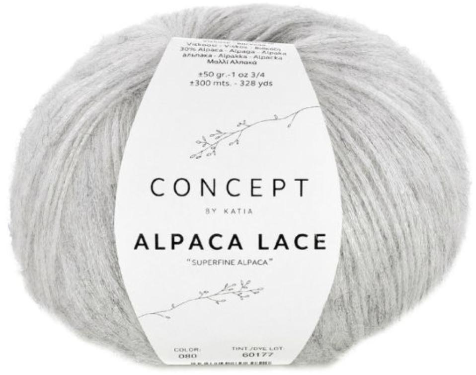 Katia Yarn Stone Grey Katia Alpaca Lace