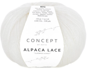 Katia Yarn White Katia Alpaca Lace