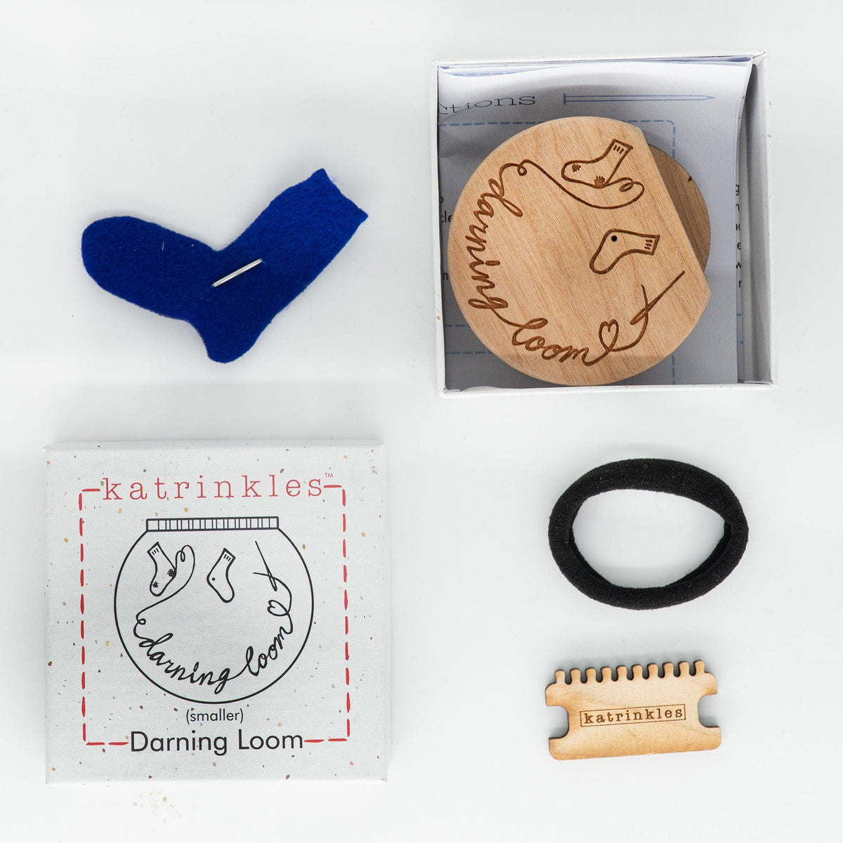 Katrinkles Repair Tools Smaller Darning and Mending Loom Kit