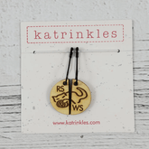 Katrinkles Stitch Markers Cat Right Side Wrong Side Progress Keeper