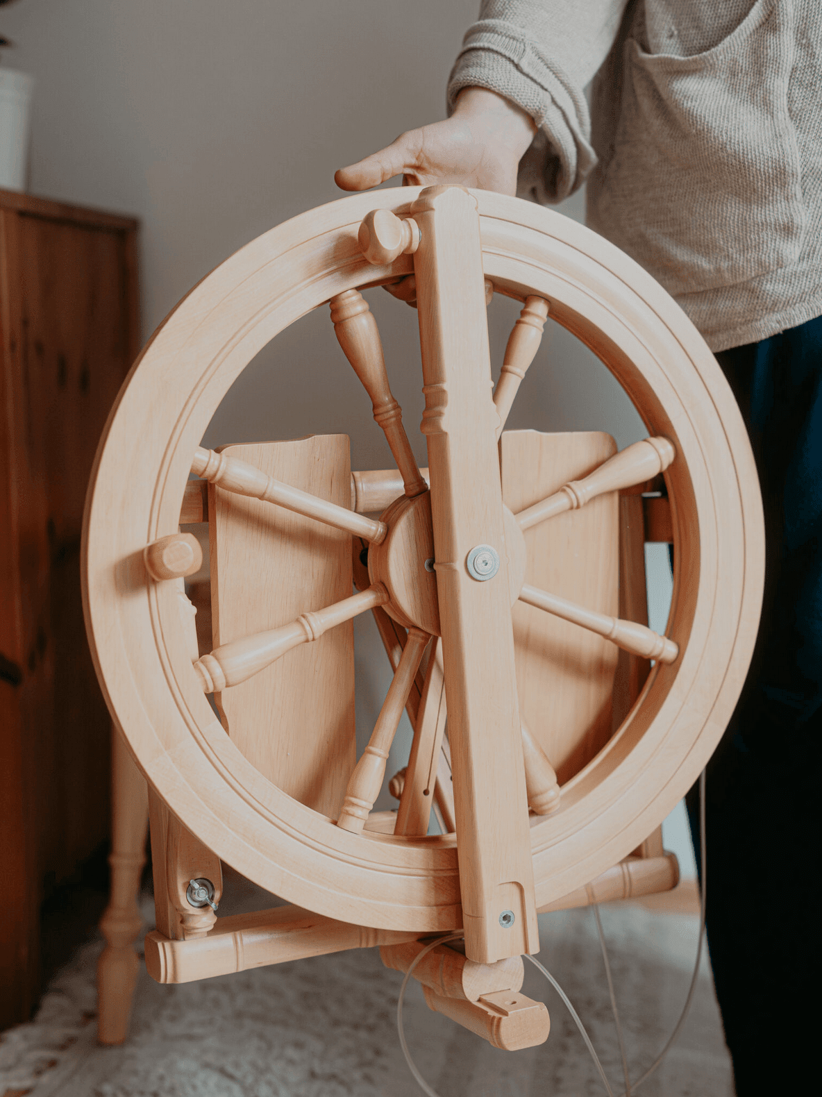 Kromski North America Spinning Wheels Kromski Sonata Encore Double-Treadle Spinning Wheel Portable