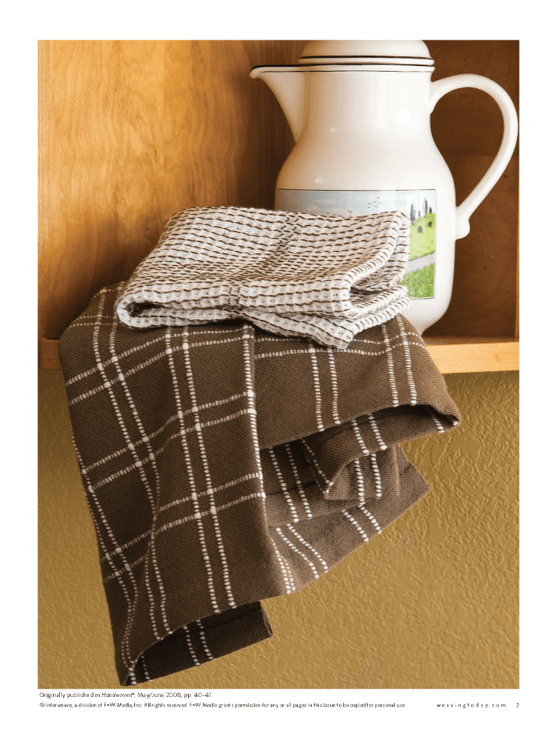 Long Thread Media Books Best of Handwoven, Top Ten Dish Towels on Four Shafts eBook (Printed version)