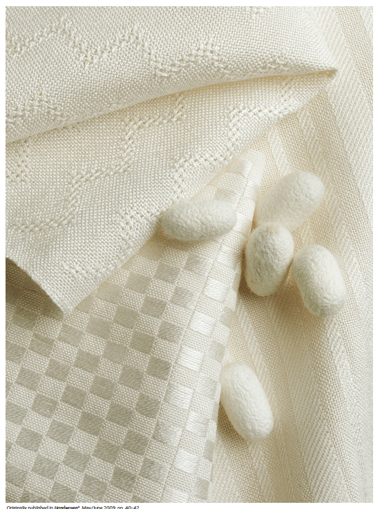 Long Thread Media Books Best of Handwoven, Weaving with Silk: A Dozen Projects on Four and Eight Shafts eBook (Printed version)