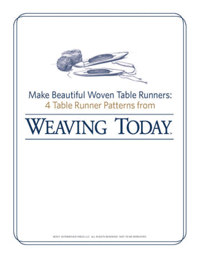 Long Thread Media Books Four Table Runner Patterns, Handwoven eBook (Printed version)