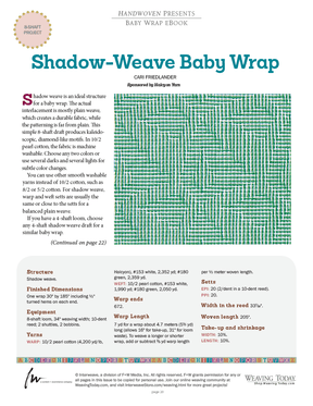 Long Thread Media Books Handwoven: Baby Wrap - eBook Printed Copy