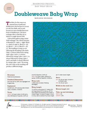 Long Thread Media Books Handwoven: Baby Wrap - eBook Printed Copy