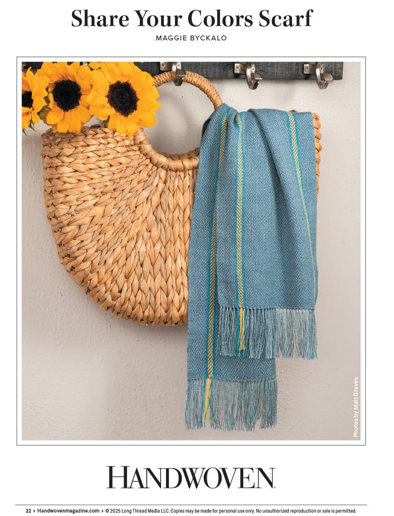 Long Thread Media Books Handwoven Bonus Collection #1: A Dozen Projects Inspired by the Seasons; Zebras, Indigo, and More - eBook Printed Copy
