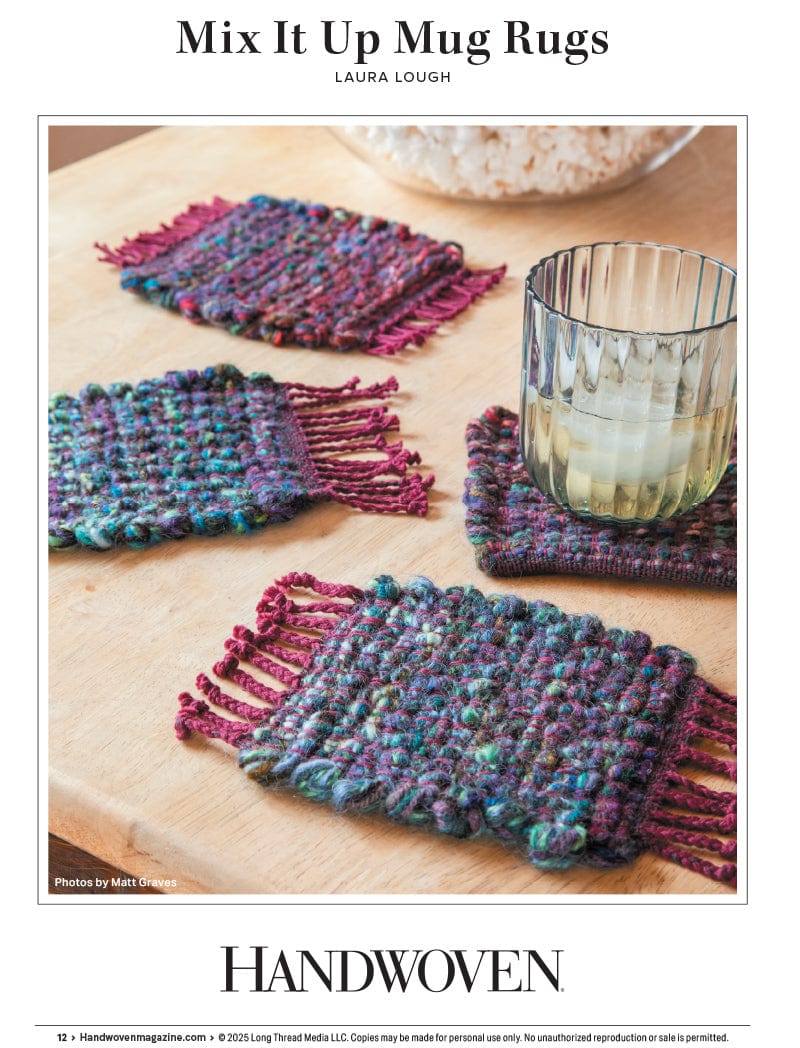 Long Thread Media Books Handwoven Bonus Collection #1: A Dozen Projects Inspired by the Seasons; Zebras, Indigo, and More - eBook Printed Copy