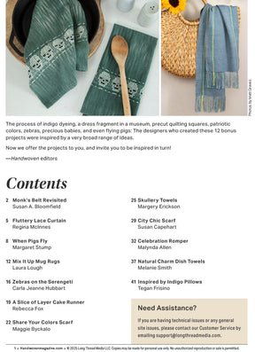 Long Thread Media Books Handwoven Bonus Collection #1: A Dozen Projects Inspired by the Seasons; Zebras, Indigo, and More - eBook Printed Copy