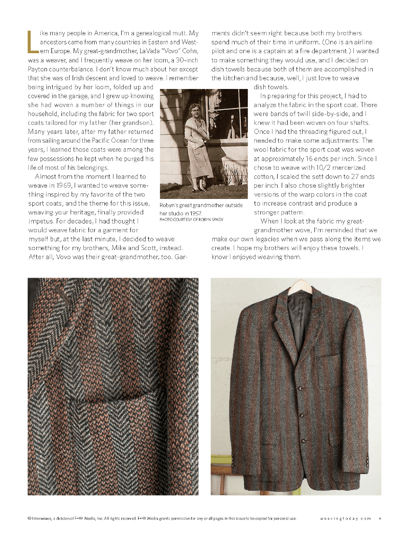 Long Thread Media Books Handwoven Master Weaver Series - Projects from Robyn Spady - eBook Printed Copy