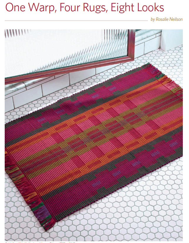 Long Thread Media Books Handwoven Master Weaver Series, Projects from Rosalie Neilson (Rep Weave) - eBook Printed Copy
