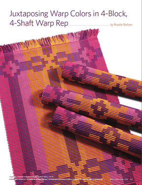 Long Thread Media Books Handwoven Master Weaver Series, Projects from Rosalie Neilson (Rep Weave) - eBook Printed Copy