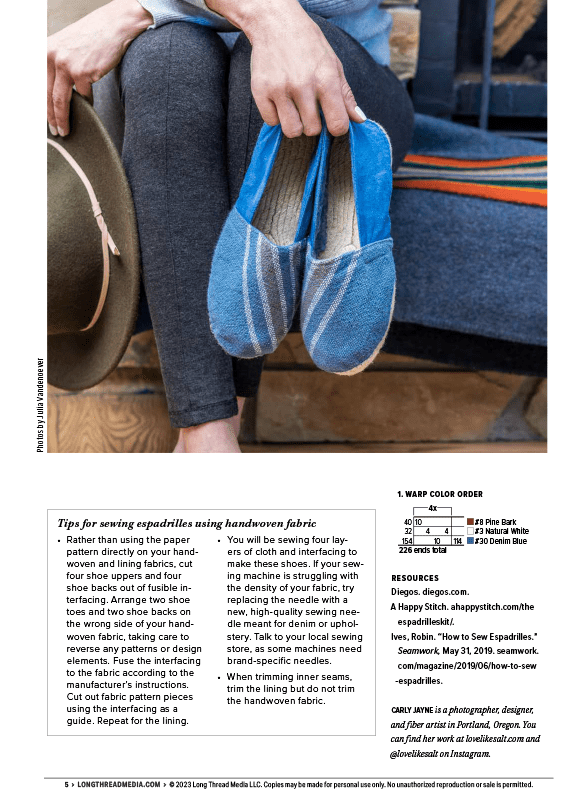 Long Thread Media Books Handwoven Presents: 5 Projects to Weave for a Perfect Picnic – eBook Printed Copy