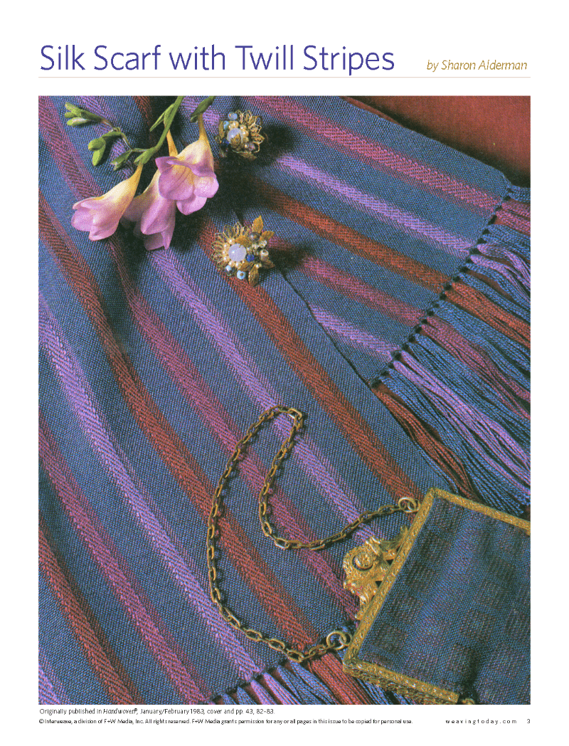 Long Thread Media Books Handwoven's Master Weaver Collection: Favorite Projects and Lessons from Sharon Alderman eBook Printed Copy