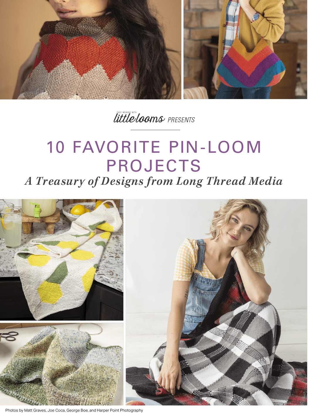 Long Thread Media Books Little Looms Presents: 10 Favorite Pin-Loom Projects eBook (Printed version)