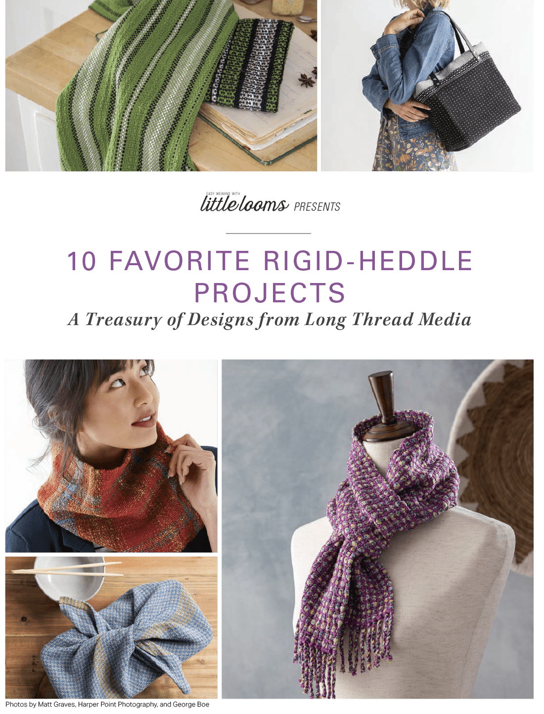 Long Thread Media Books Little Looms Presents: 10 Favorite Rigid Heddle Projects - eBook Printed Copy