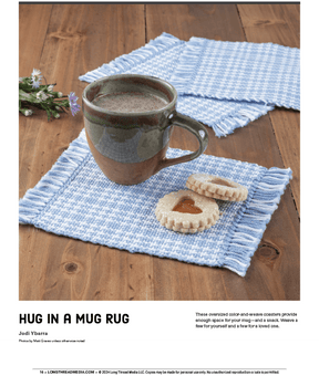 Long Thread Media Books Little Looms Presents: Mug Rugs to Make: 7 Weaving Projects to Brighten Your Table eBook Printed copy