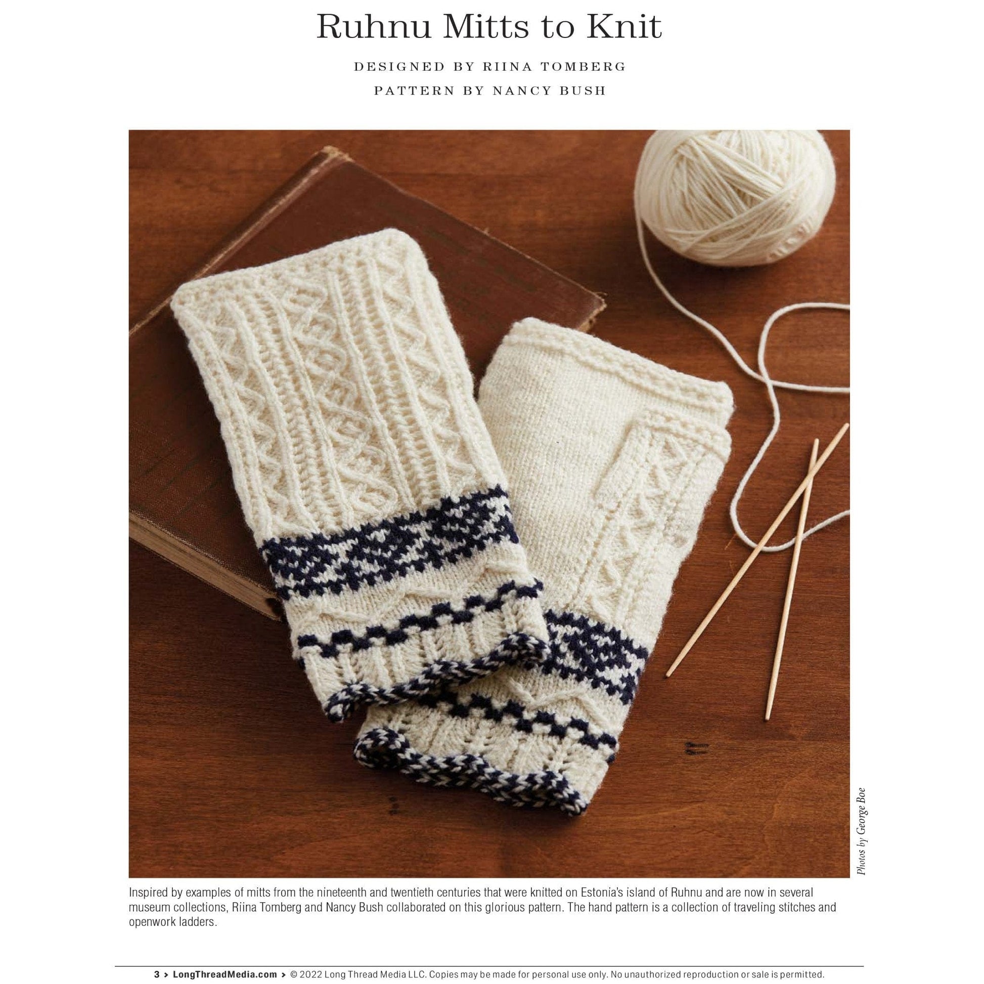 Long Thread Media Books PieceWork Presents: Fingerless Mitts for All Seasons – eBook printed copy