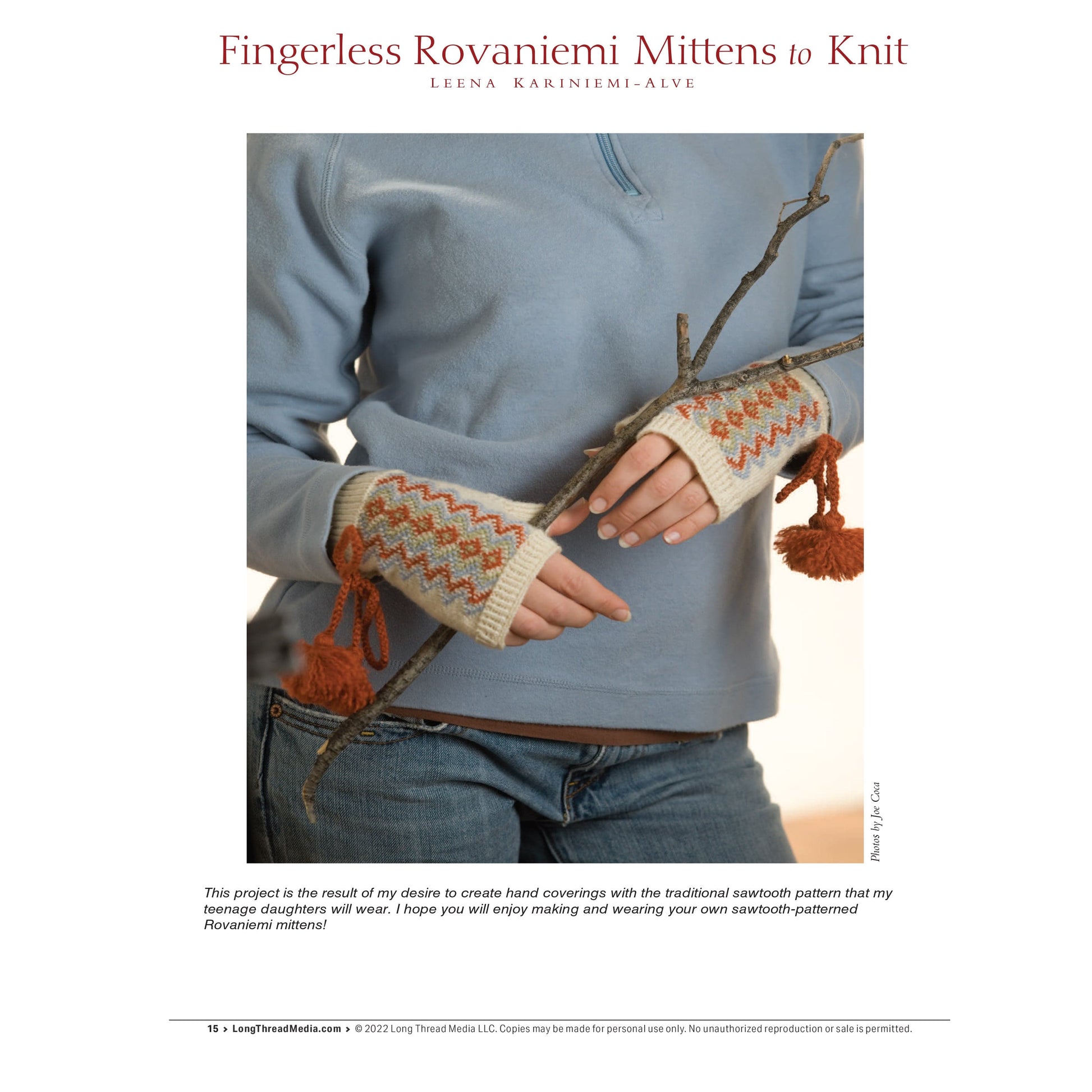 Long Thread Media Books PieceWork Presents: Fingerless Mitts for All Seasons – eBook printed copy
