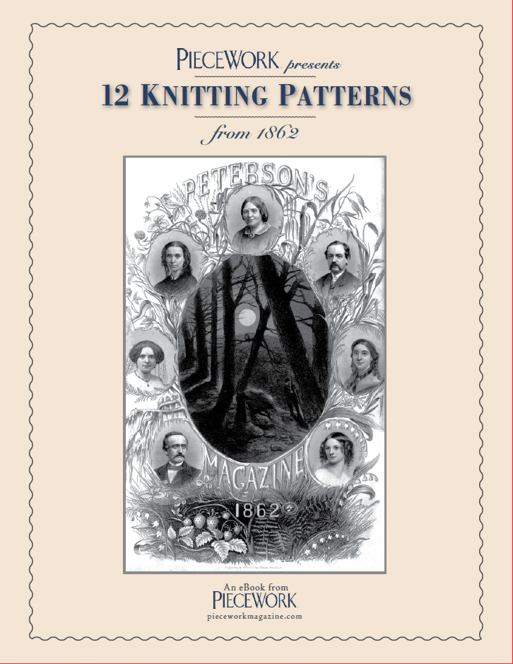 Long Thread Media Books PieceWork Presents: Patterns from 1862 Peterson Magazine – eBook printed copy