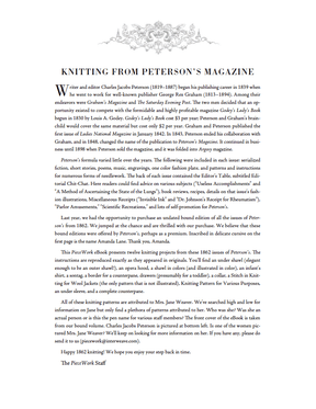 Long Thread Media Books PieceWork Presents: Patterns from 1862 Peterson Magazine – eBook printed copy