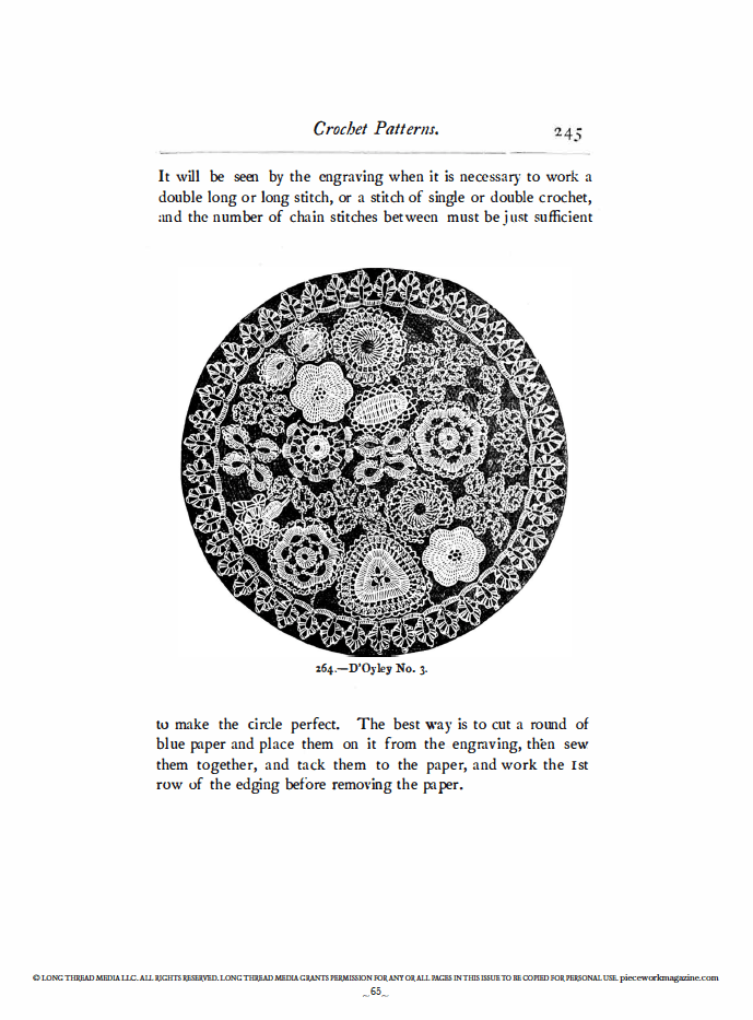 Long Thread Media Books PieceWork Presents: Vintage Crochet with Mrs. Beeton from Beeton's Book of Needlework – eBook printed copy