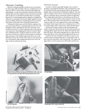 Long Thread Media Books Spin-Off Presents: Combing: a Spinner's Guide- eBook Printed Copy