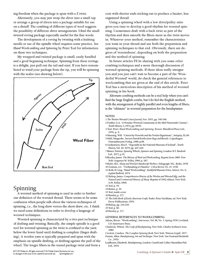 Long Thread Media Books Spin-Off Presents: Combing: a Spinner's Guide- eBook Printed Copy