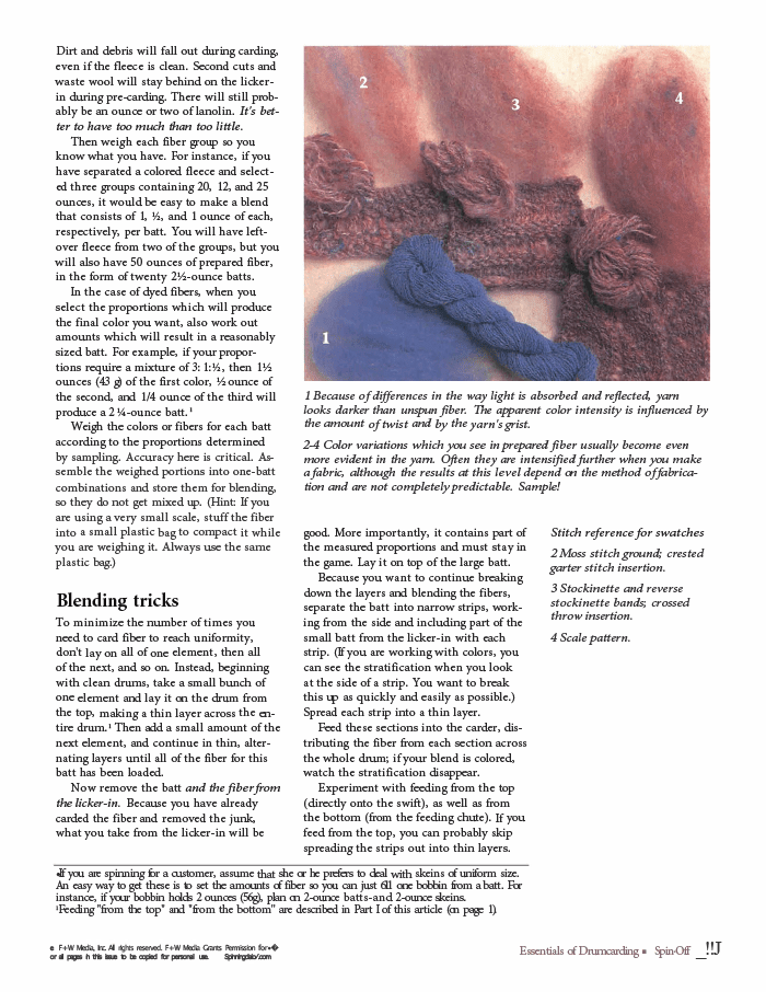 Long Thread Media Books Spin-Off Presents: Essentials of Drum carding: eBook Printed Copy