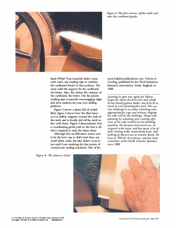 Long Thread Media Books Spin-Off Presents: Essentials of Drum carding: eBook Printed Copy